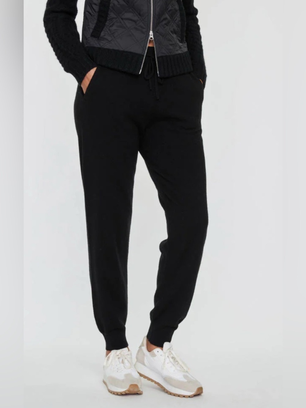 The Cashmere Project 100% cashmere lounge pants black NWT